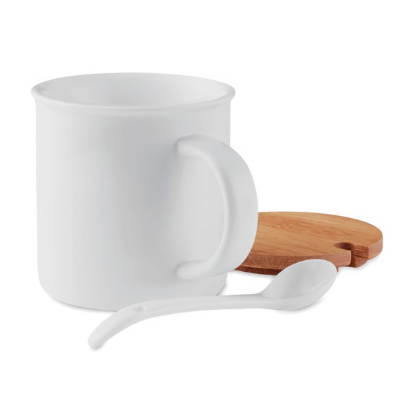 Porcelánový hrnek se lžičkou Kenya