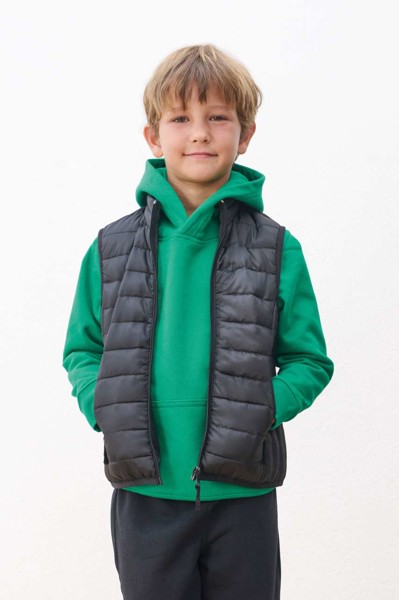 Sol's Stream Bw Kids' - Lightweight Padded Bodywarmer - Black / 4A