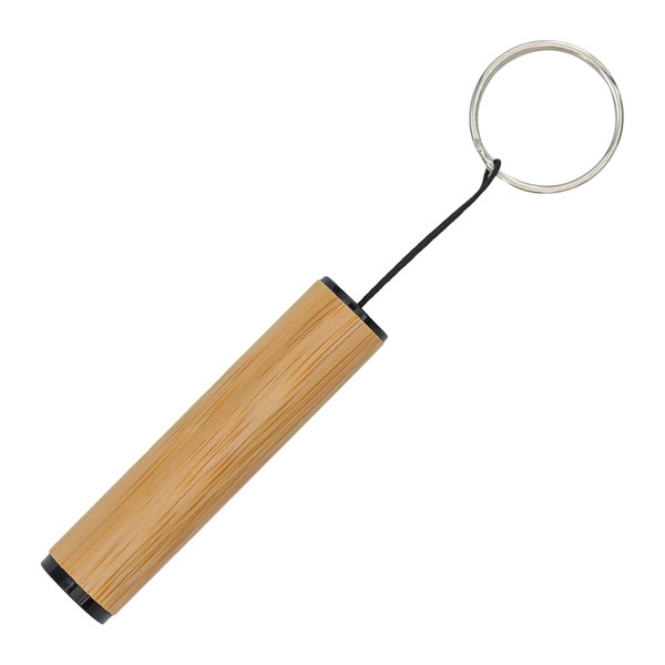 Pelak bamboo pen and torch keychain in a gift box
