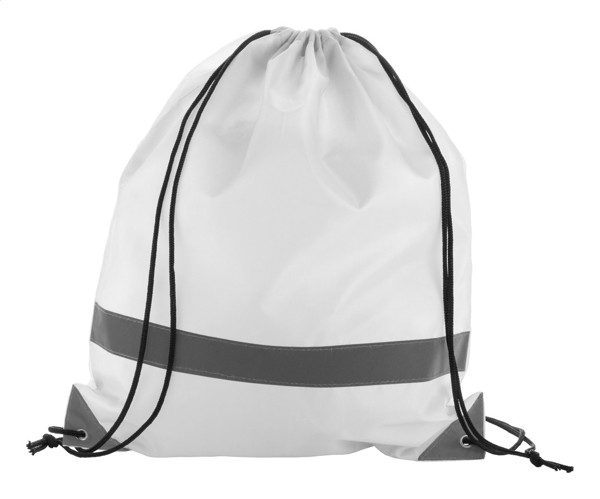 Reflective Drawstring Bag Vidraw - White