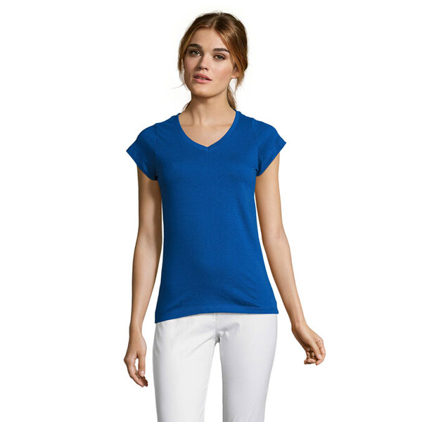 MOON T-SHIRT SENHORA 150g - Azul RoyalM