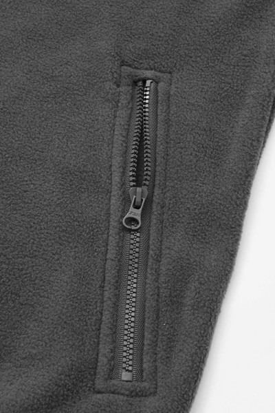 Sol's Norman Men - απλό μπουφάν Fleece - Black / XL