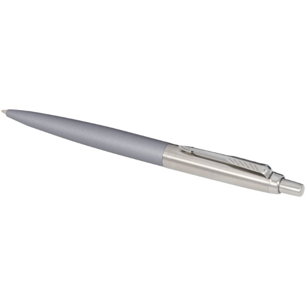Parker Jotter XL matt mit Kugelschreiber mit Chromverzierung (blaue Mine) - grau