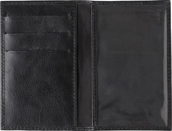 Porte-feuille et porte-cartes RFID en cuir Lee