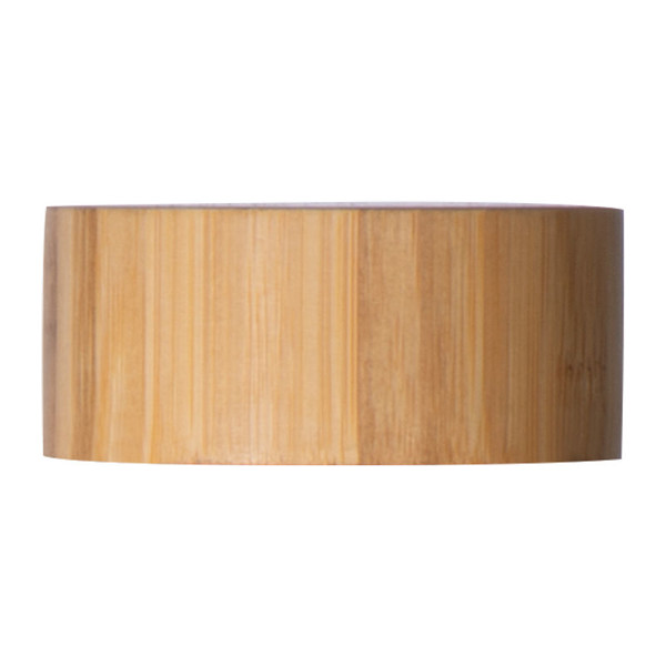 Glass bottle with bamboo