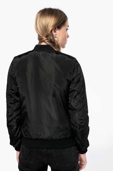 Ladies' Bomber Jacket - Black / XL