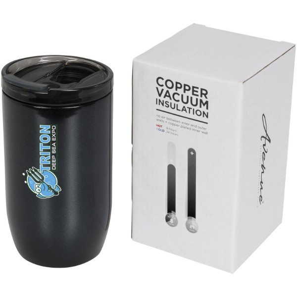 Lagom 380 ml copper vacuum insulated tumbler - Shiny Black