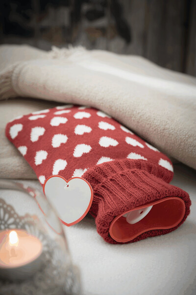 Hot Water Bottle Cuddle - Red - Heart