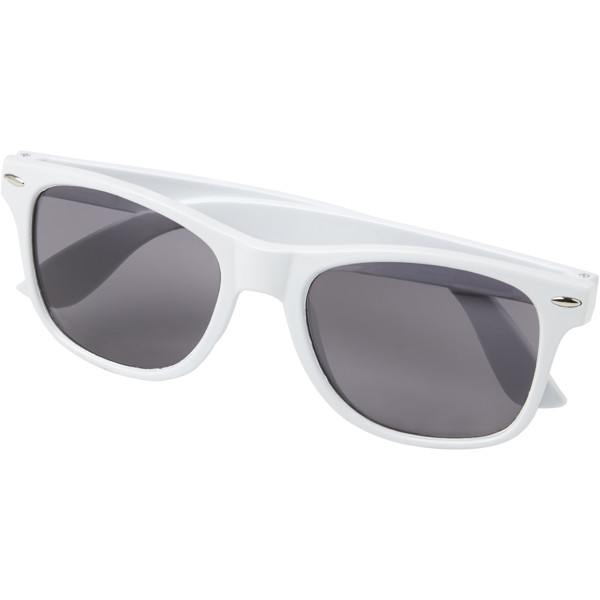 Lunettes de soleil Sun Ray en plastique recyclé - Blanc