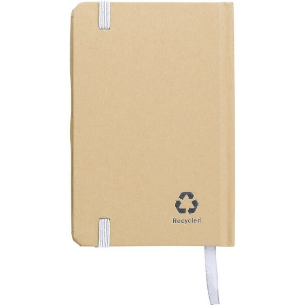 Recycled craft paper notebook A6 - white