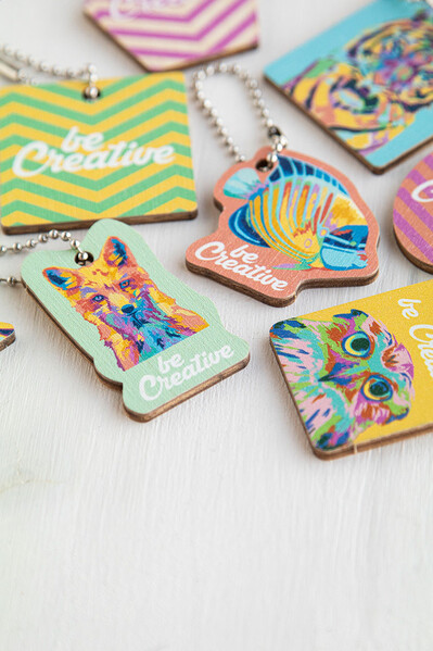 Porte-clés sur mesure CreaFob Wood