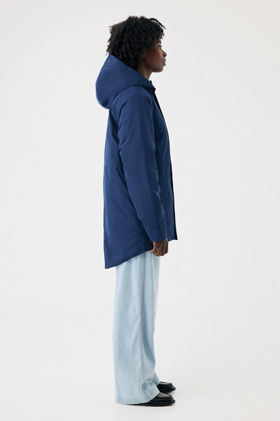 Parka en polyester recyclé IQONIQ Thelon - Bleu Marine / XXL