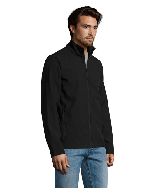 RACE MEN SOFTSHELL ZIP - Black3XL