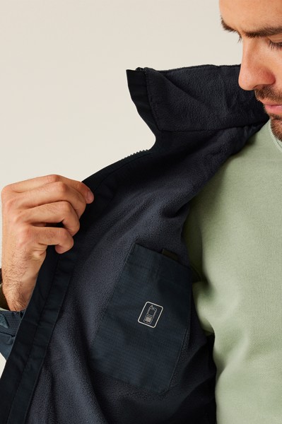 Hudson Men - Fleece-Lined Jacket - Black / L