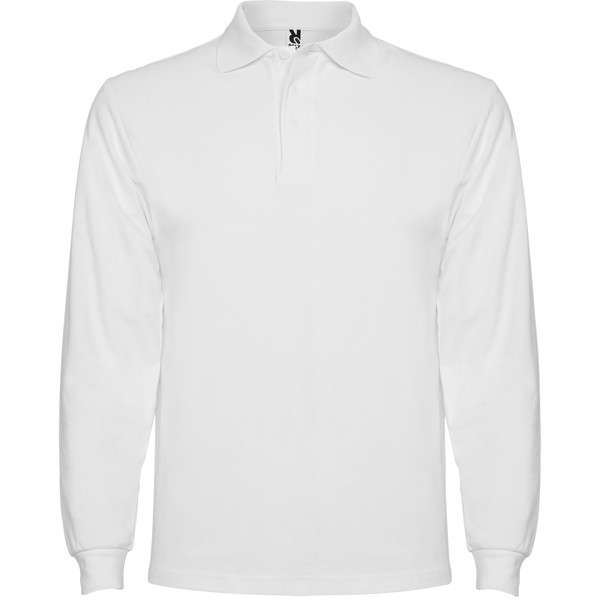 Estrella Long Sleeve Polo Shirt - White / 11/12