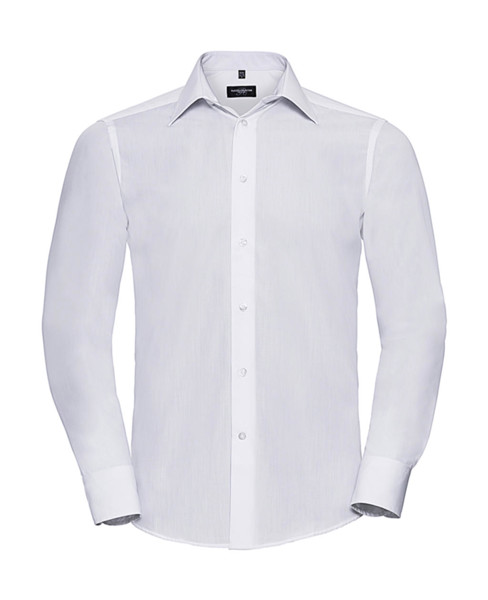 Tailored Poplin ShirtLS - White / 3XL