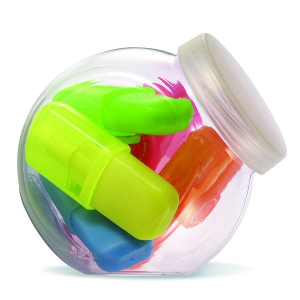 5 highlighters in container Fun For Five