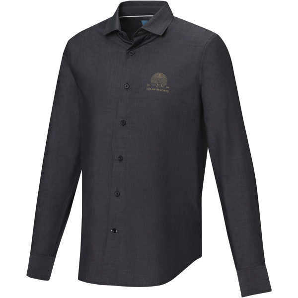 Chemise Cuprite à manches longues pour homme - Noir / XS