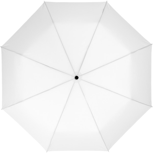 Wali 21" foldable auto open umbrella - White