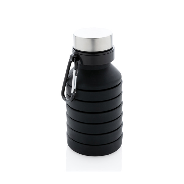 Xd Collection collapsible silicone bottle, 550ml - Black