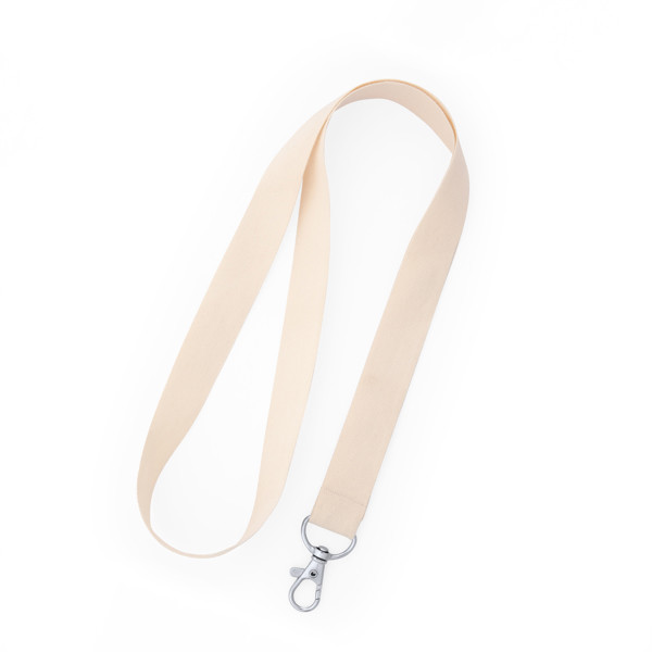 Lanyard personalizado de algodón con mosquetón
