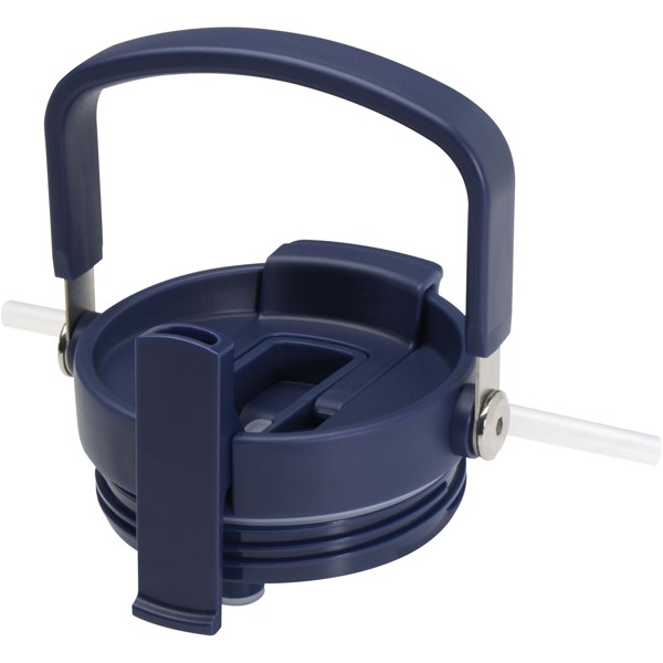 Gobelet avec isolation sous vide Bronx en cuivre et acier inoxydable recyclé certifié RCS Bronx de 900 ml avec couvercle à do - Marine