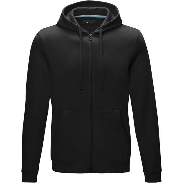 Ruby men’s organic recycled full zip hoodie - Black / M