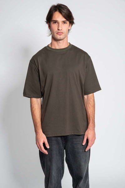 Jersey Plus - Short Sleeve Crew Neck T Shirt - Dark Grey / S