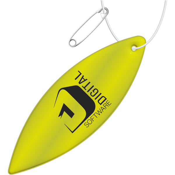 Pendente refletor de TPU elíptico RFX™ - Amarelo neón