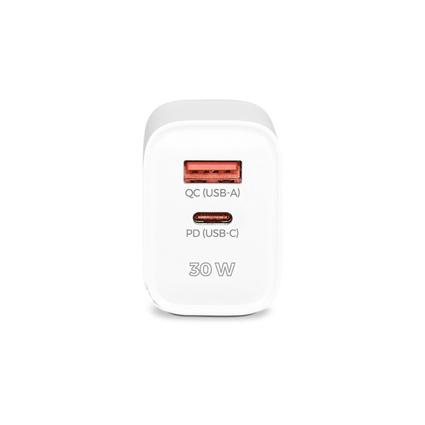 CHARGEUR SECTEUR RAPIDE 30 W SORTIES USB QC & TYPE-C PD
