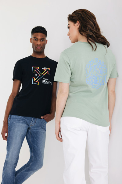 T-shirt en coton recyclé IQONIQ Bryce - Noir / 5XL