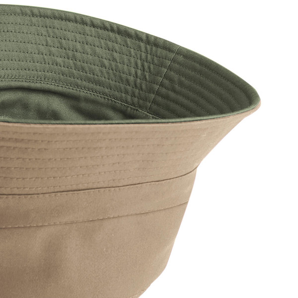 Reversible Bucket Hat - Olive Green / Stone / S/M
