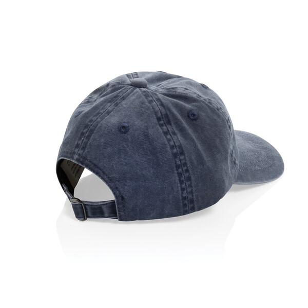 Casquette à 6 panneaux en coton sergé délavée BEAU AWARE™ - Bleu Marine