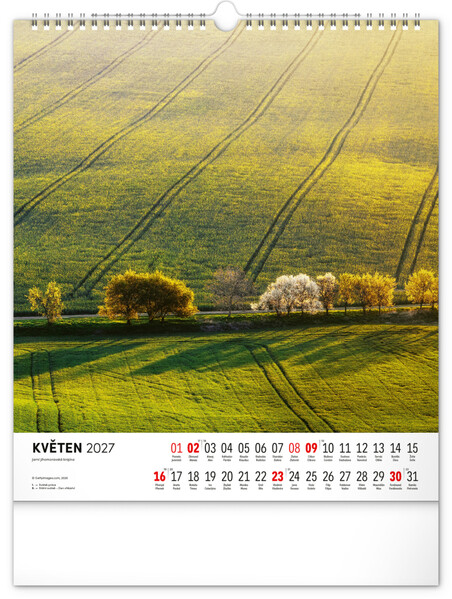 Notique Nástěnný Kalendář Toulky Moravskou Krajinou 2027, 30 x 34 cm