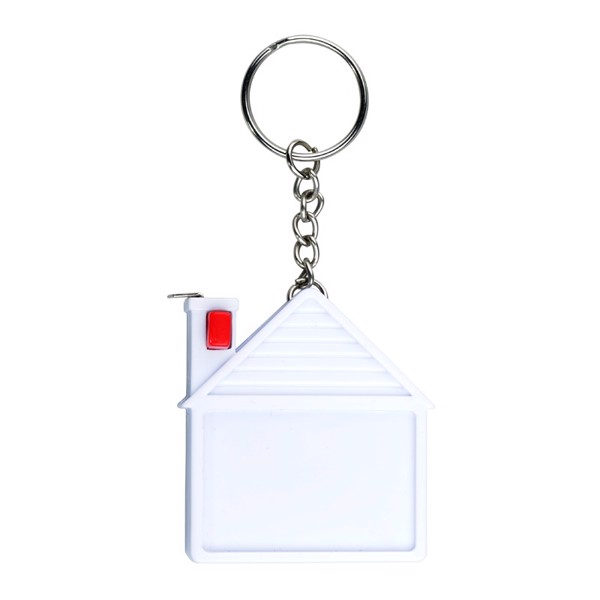Keyring with 2 m tape measure