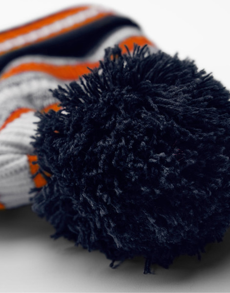 Multi-Sport Fan Beanie - French Navy / Orange / White / ONE SIZE