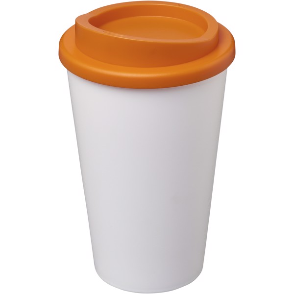 Bicchiere termico da 350 ml Americano® - Arancione / Bianco