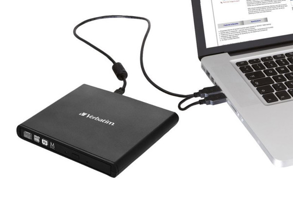 Verbatim Slim External CD/DVD writer