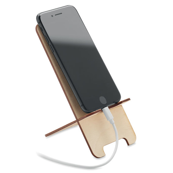 Grouw Stand phone holder, birch wood, 180x78 mm