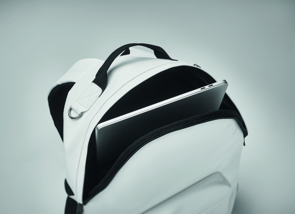 Zaino in PU morbido, laptop 15" Bai Backpack - Bianco