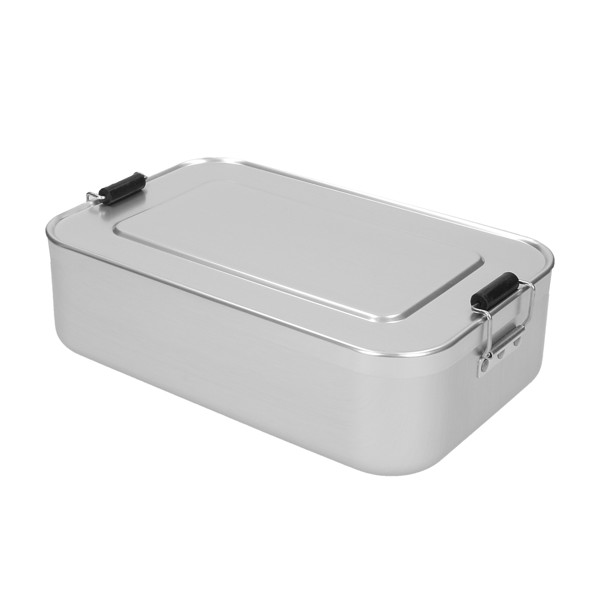 Boîte À Déjeuner "Aluminium", Grande, Réutilisable - Argent