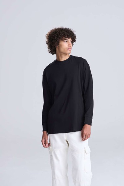 Oversize 100 Long Sleeve T - White / XL