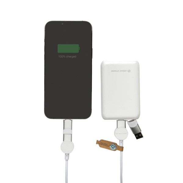 Urban Vitamin 6-v-1 polnilni kabel, 45W, 120 cm - Bela