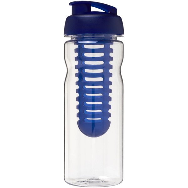 Láhev s infuzérem avyklápěcím víčkem Base Tritan™ 650 ml - Průhledná / Modrá