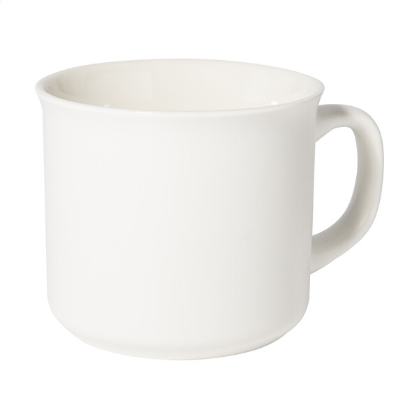 Matte Vintage Mug Woodstock Flat - White