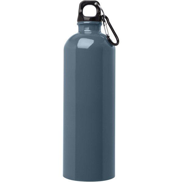 Bouteille d'eau Oregon de 750 ml simple paroi en acier recyclé certifié RCS avec mousqueton - Bleu hale