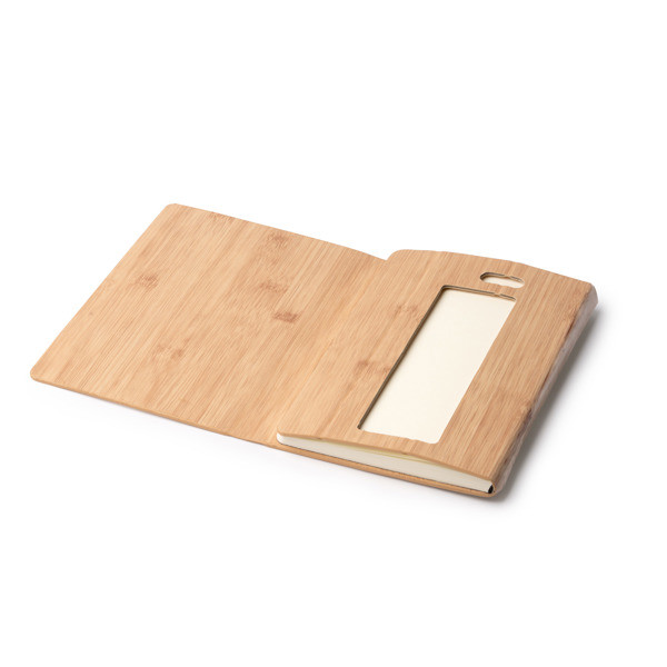 Personalised PU leather A5 notebook with phone stand and mouse pad