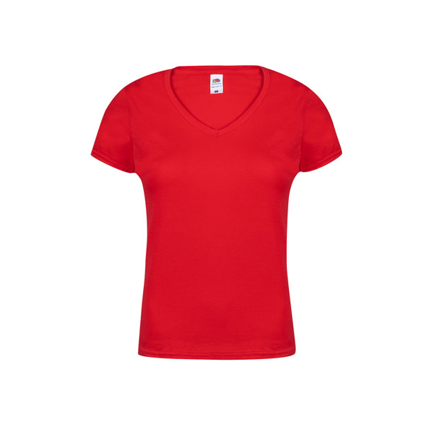 Camiseta Mujer Color Iconic V-Neck - Rojo / S