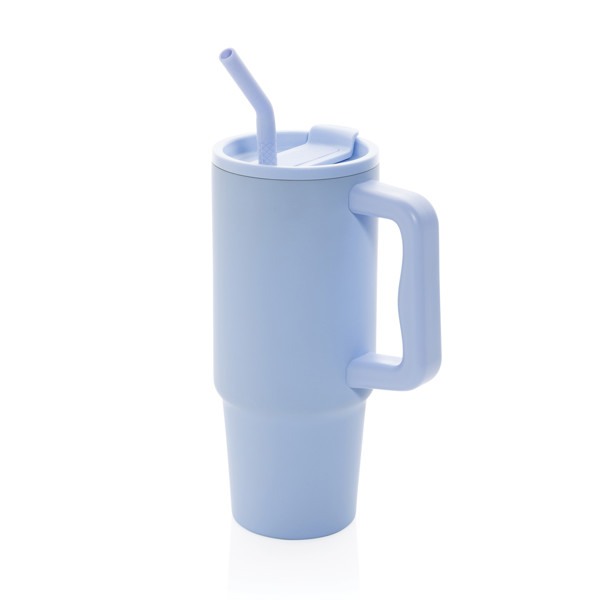 Mug 900ml en acier inoxydable recyclé Embrace RCS - Bleu Clair