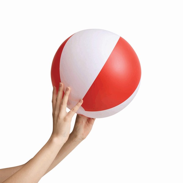 Aufblasbarer Strandball Atlantic - Rot / Weiß
